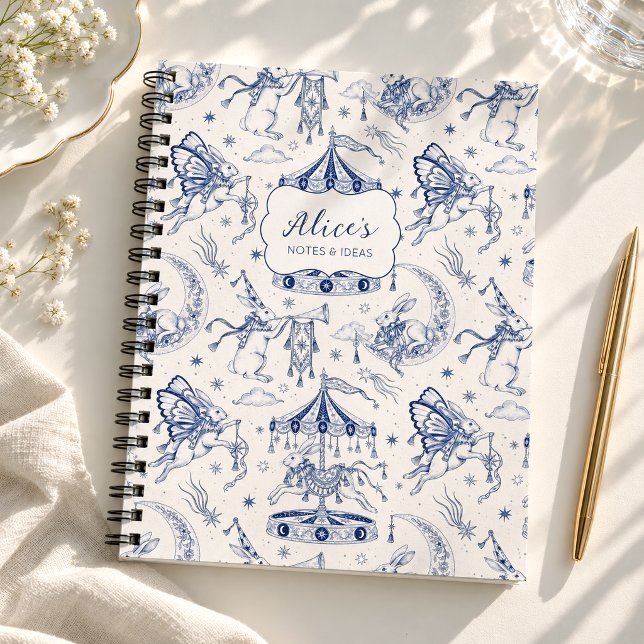 Personalised Whimsical Rabbit Notebook (Creator Uploaded)