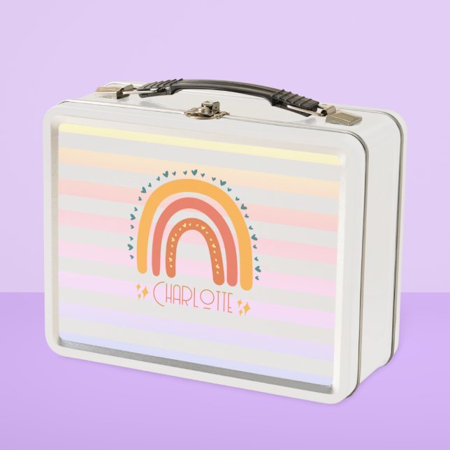 Personalised Whimsical Rainbow Lunch Box (Creator Uploaded)