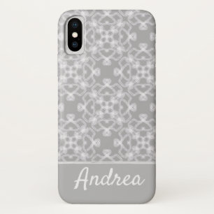 Personalised white and grey pattern Case-Mate iPhone case
