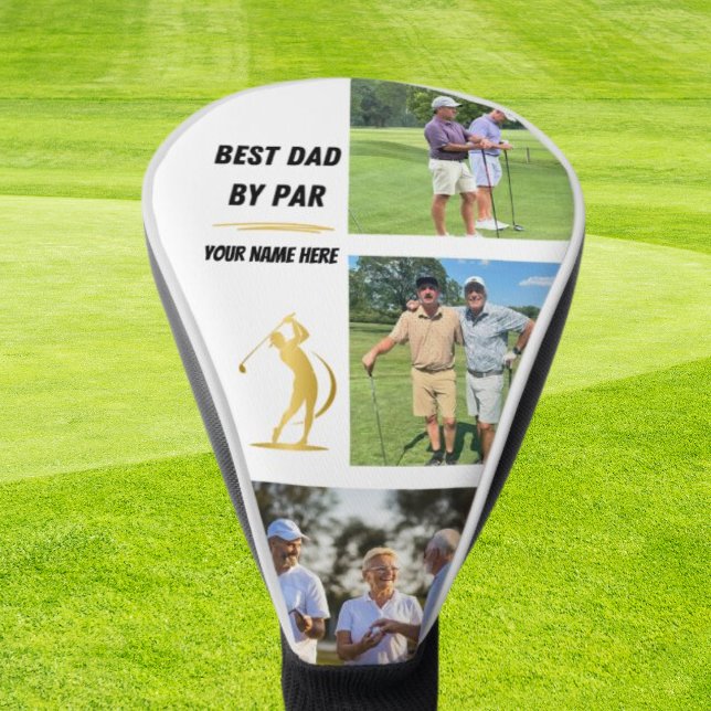 Personalised White Best Golf Gifts for Dad Golf Head Cover (Creator Uploaded)
