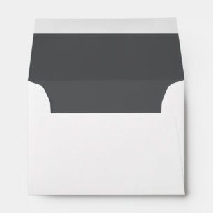 Personalised White Black Name & Address Envelope