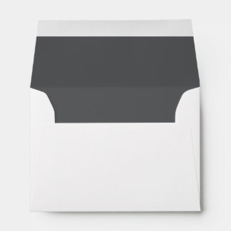 Personalised White Black Name & Address Envelope