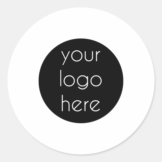 Personalised White Business Logo Label Brand (Front)