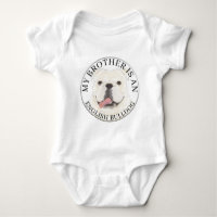 Personalised White English Bulldog Dog