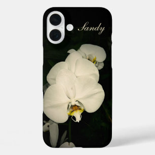 Personalised White Flower Apple iPhone Case
