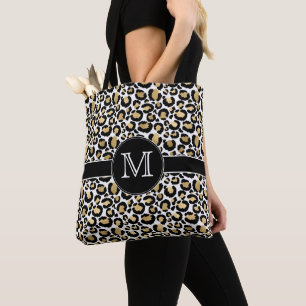 Personalised White & Gold Tote Bag
