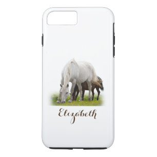 Personalised White Horse with Pony Case-Mate iPhone Case