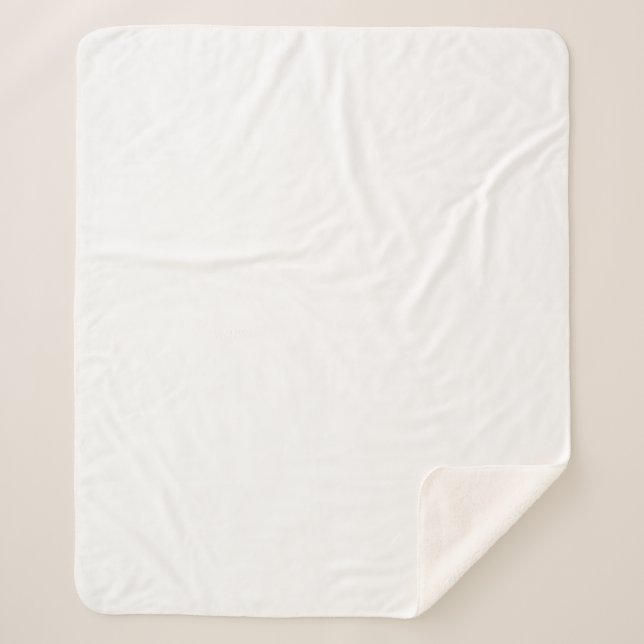 Personalised White Medium Sherpa Blanket (Front)