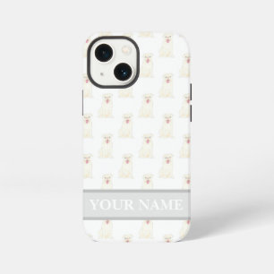 Personalised White Pug Dog  iPhone 13 Mini Case