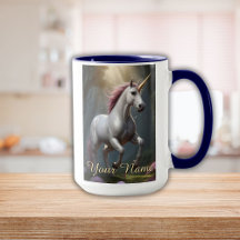 Personalised White Unicorn Forest