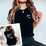 Personalised Wife Era Bride Honeymoon Trendy Cool T-Shirt<br><div class="desc">Introducing our Personalised Wife Era Bride Honeymoon Trendy Cool T-Shirt – a perfect fusion of retro charm and contemporary coolness for the modern bride. This retro-inspired custom bride shirt is designed to make a statement, celebrating the commencement of a new era: the Wife Era. With its vintage vibes and personalised...</div>