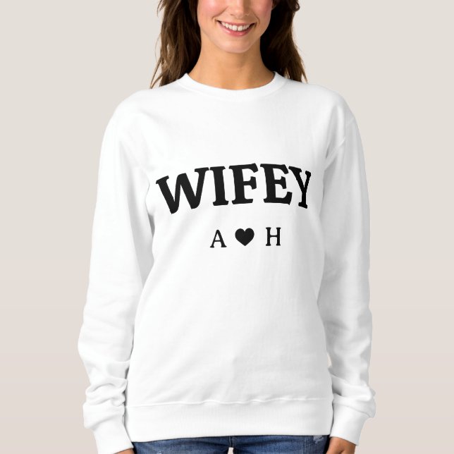  Personalised Wifey 2023 Custom Bride, Fiance  Sweatshirt (Front)