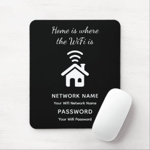 Personalised Wifi Password & Network for Guests  Mouse Pad