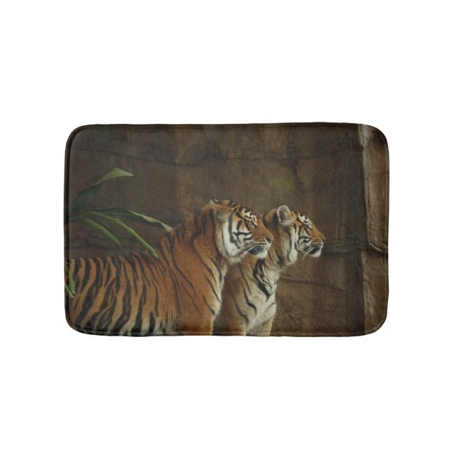 Personalised Wild Animal Tiger Bath Mat (Front)