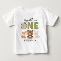 Personalised WILD ONE Woodland First Birthday