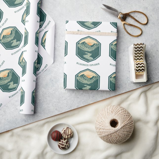 Personalised Wilderness Explorer Mountain S Wrapping Paper (Crafts)