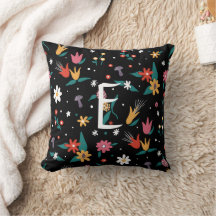 Personalised Wildflower Accent Pillow