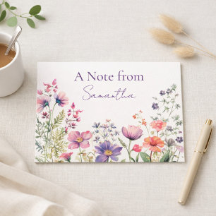 Personalised Wildflower Cottagecore with Name Card