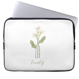  Personalised Wildflower Name Laptop Sleeve
