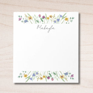 Personalised Wildflower Notepad