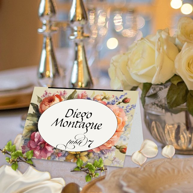 Personalised Wildflower Place Card - Wheat (Creator Uploaded)