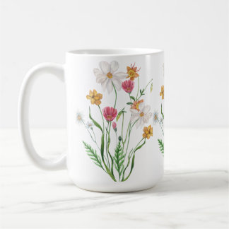 Personalised Wildflower Stainless Steel Coffee Mug