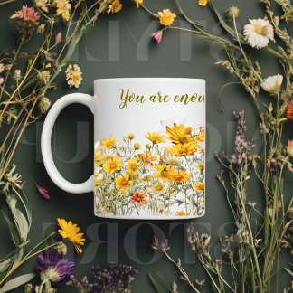 Personalised Wildflowers Mug