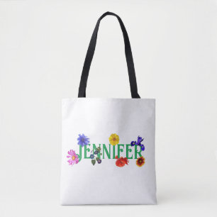 Personalised 'Wildflowers' Tote Bag