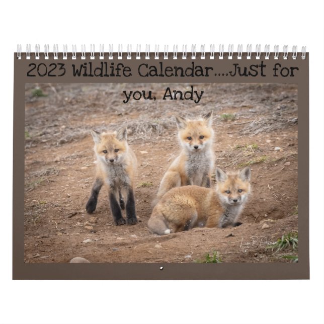 Personalised Wildlife Calendar 2023 (Cover)
