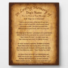 Personalised Will Dogs Go to Heaven Poem Plaques