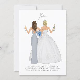Personalised Will You Be My Bridesmaid Card