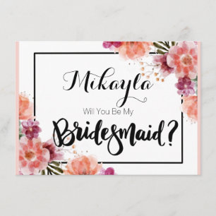 Personalised Will You Be My Bridesmaid Cards