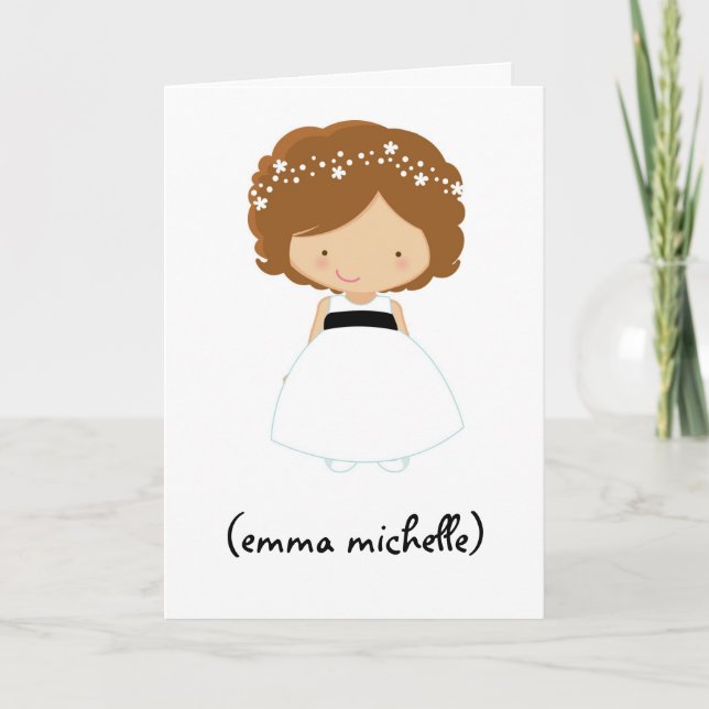 Personalised "Will You Be My Flower Girl?" Card (Front)