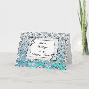 Personalised Will You Be My Maid of Honour Card