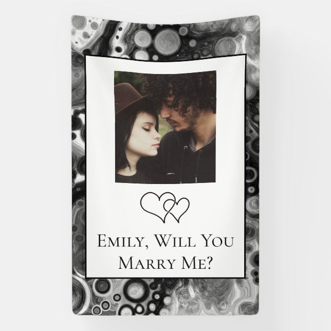 Personalised Will  You Marry Me   Banner (Vertical)