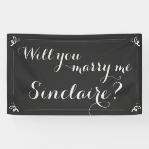 Personalised "Will You Marry Me...?" Banner