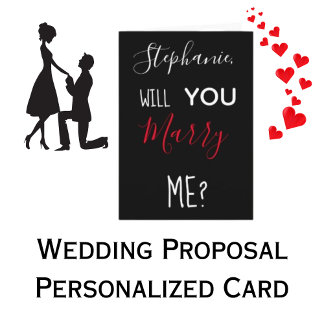 Personalised Will You Marry Me Marriage Proposal Card