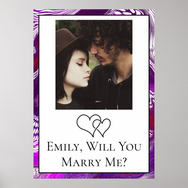 Personalised Will  You Marry Me   Poster (Front)