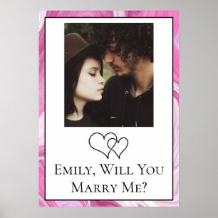 Personalised Will You Marry Me Poster