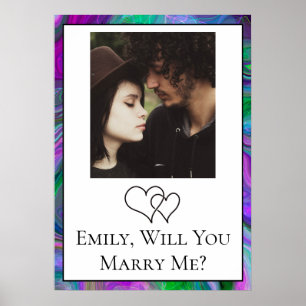 Personalised Will You Marry Me Poster