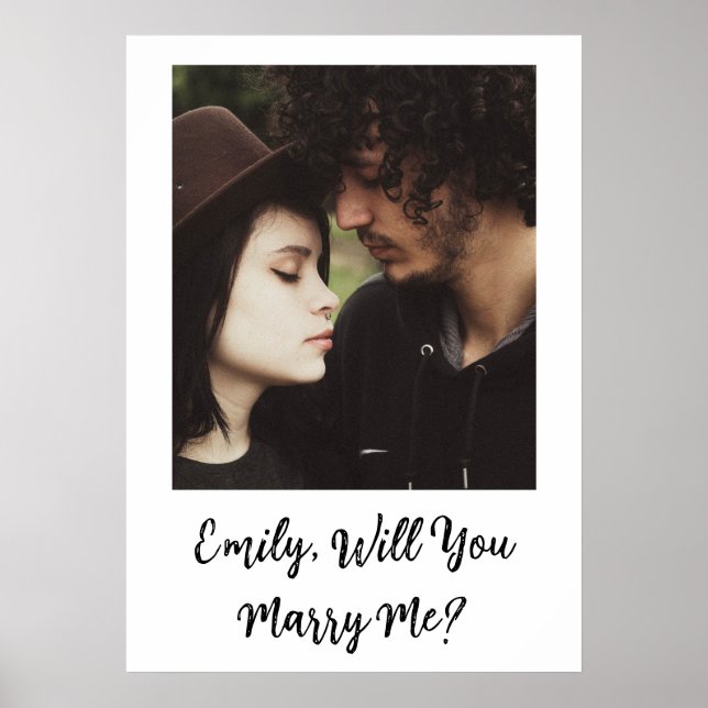 Personalised Will  You Marry Me Sign (Front)