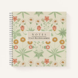 Personalised William Morris Vintage Floral Notebook