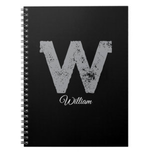 Personalised William W Spiral Notebook Journal