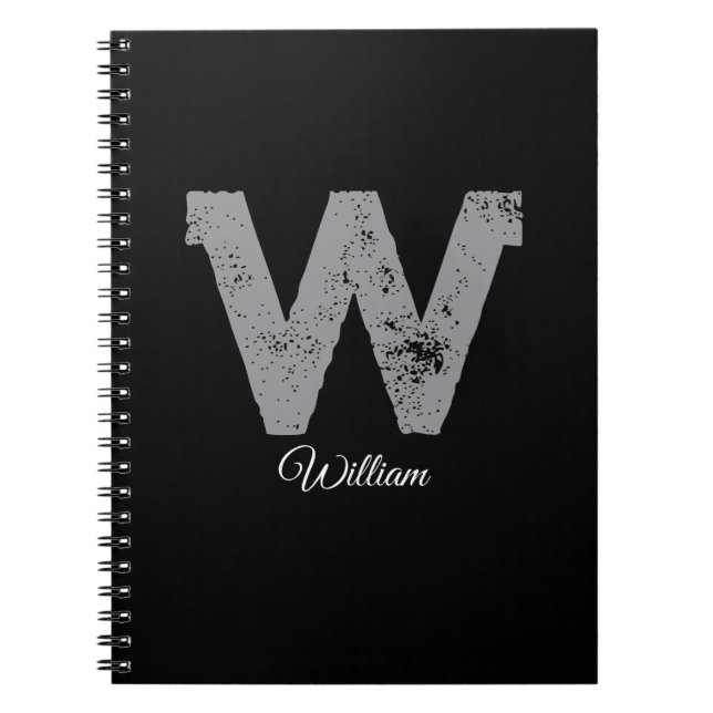 Personalised William W Spiral Notebook Journal (Front)