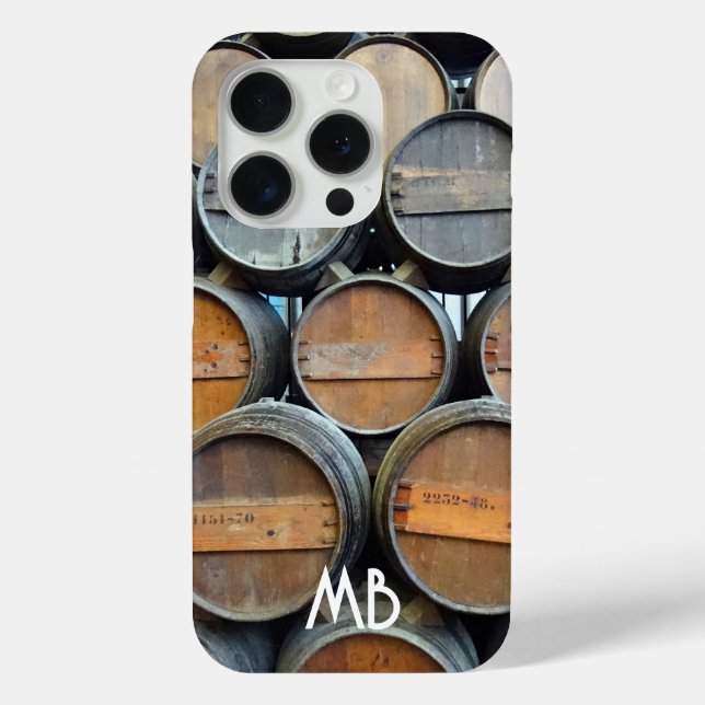 Personalised Wine Barrel Phone Case (Back)