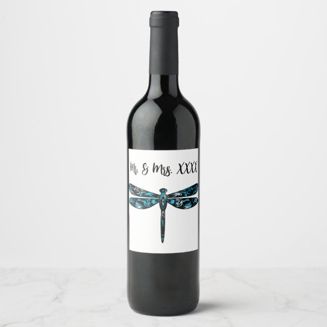Personalised Wine Bottle Lables Label (Front)