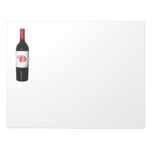 Personalised Wine Bottle Notepad