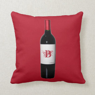 Personalised Wine Bottle Pillow