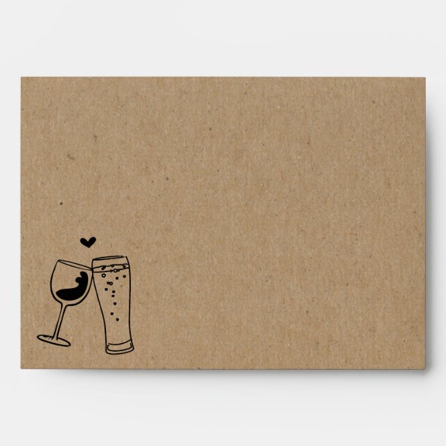 Personalised Wine & Brews Toast Brewery Envelope (Front)
