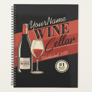 Personalised Wine Cellar Bottle Tasting Room Bar Planner